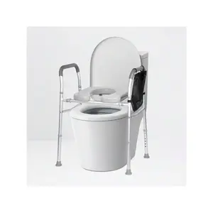 Toilet Seat Risers For Seniors,Raised Toilet Seat With Handles & Padded Seat,Adjustable Height & Width Elevated Toilet Seat,300lb Elevated Toilet Seat For Elderly, Fit Any Toilet