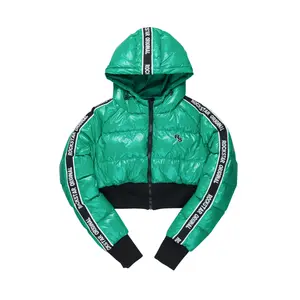 Jackey Green 2.0 Crop Puffer Jacket