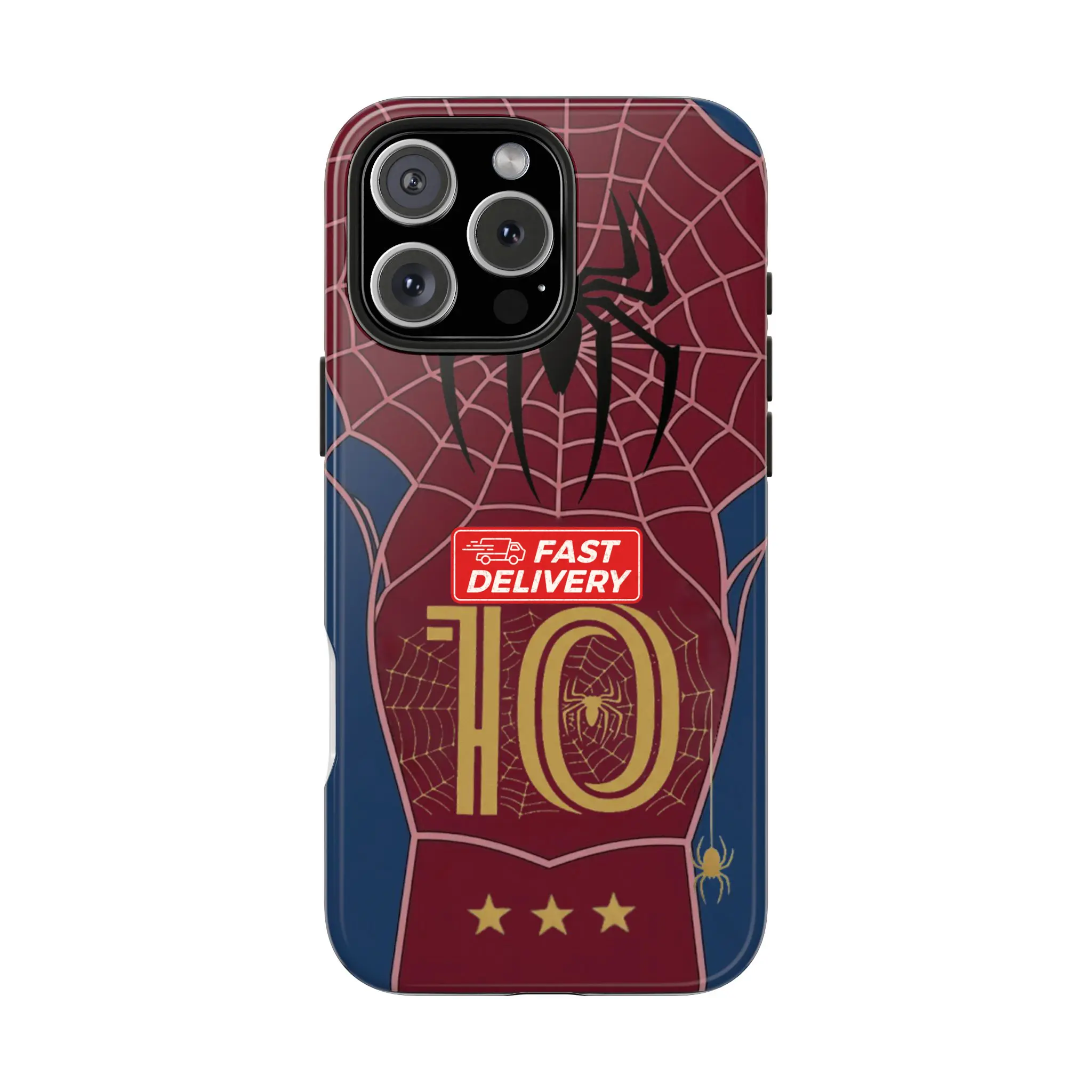 Spider Inspired Soccer Legend Phone Case for iPhone, Web Hero Football Fan Protective Cover