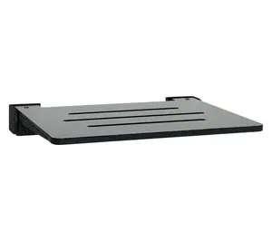Seachrome 18" SlimLine Folding Wall Mount Shower Bench, Gray