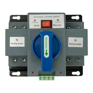 2P 63A ATS Dual Power Automatic Transfer Switch for Generator Changeover Switch 110V GCQ2-63/2 2P 63A ATS Dual Power Automatic Transfer Switch for Generator Changeover Switch 110V GCQ2-63/2