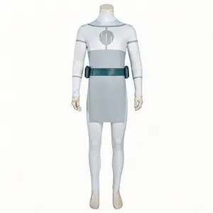 Mark Grayson White Viltrumite Jumpsuit with Belt and Apron for Men Cosplay Costume