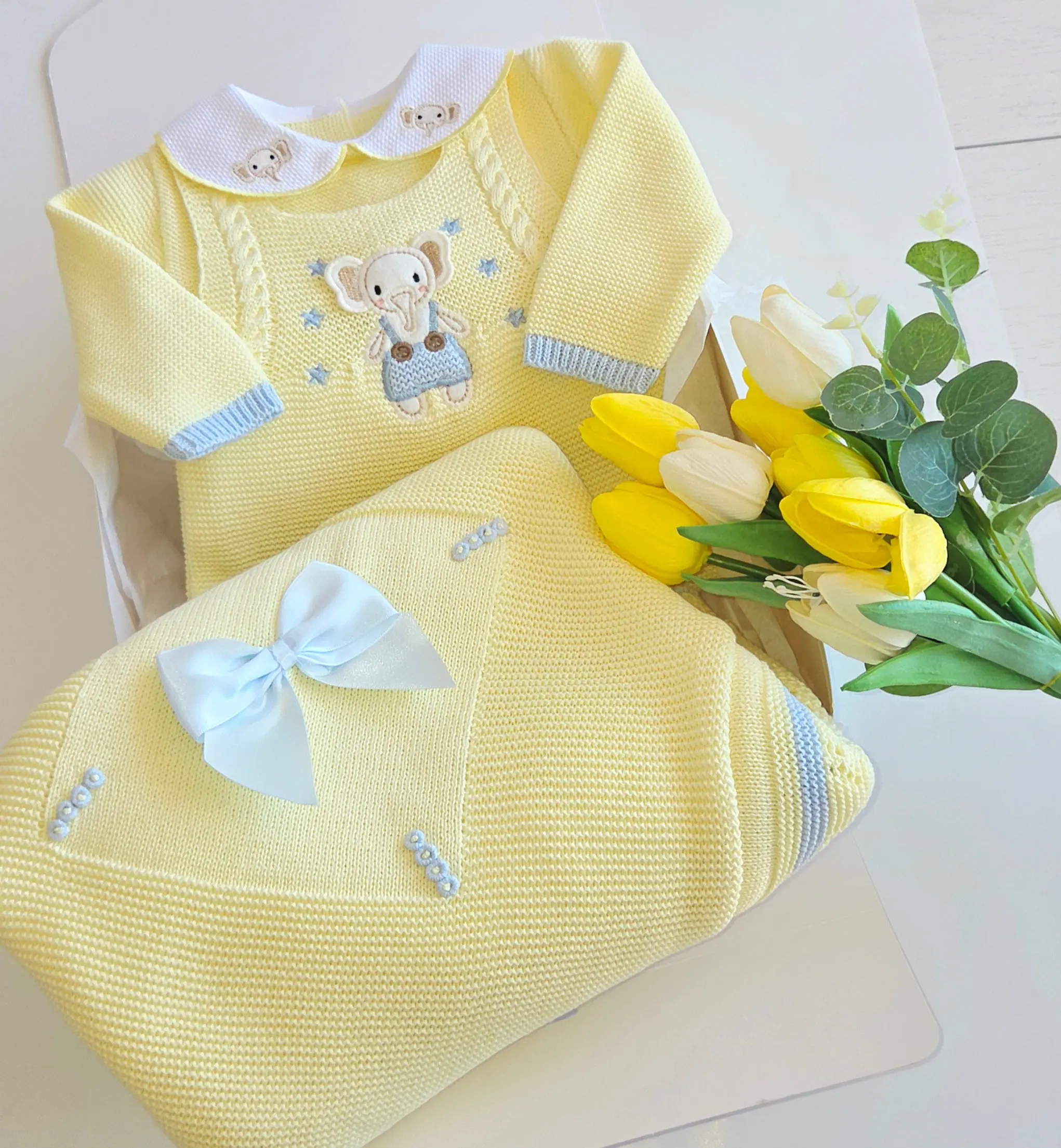 BABY GIFT BOX - ELEPHANT YELLOW