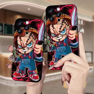 Creative and best-selling simple and personalized horror doll pattern mobile phone case suitable for iPhone 16 15 14 13 12 11 XS XR X 7 8 Plus Pro Max Mini TPU universal gift for men and women