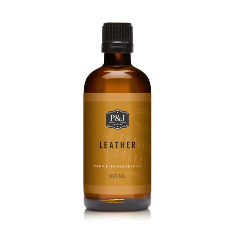 Leather Fragrance Oil | Warm Woody Scented Oil with Cedar, Suede, Amber & Earthy Moss Notes - IFRA Premium Grade & Skin Safe - Multipurpose for Candle Making, Soap Making, Wax Melts & Diffusers - USA Made Home Fragrance
