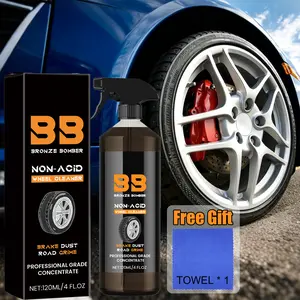 Automotive Rust Remover Spray 120ML – Fast-Acting Iron & Rust Cleaner for Wheels, Rims & All Metal Surfaces – Premium Car Detailing Chemicals, Safe for Most Automotive Finishes, Cars & Motorcycles,summervibes