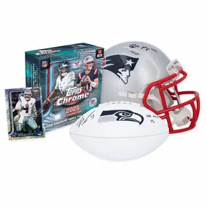 2025 Topps Chrome Fanatics Exclusive Mega Box - Sports Football Trading Card Collectibles Value Box