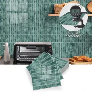 Aadesh Peel-And-Stick Self-Adhesive Tile Wall Decals, Waterproof and Stain-Resistant, Kitchen & Bathroom Splash Guards, Home Decoration