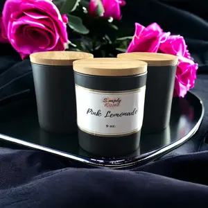 9 oz candle set of 3 includes Pink Lemonade, Black Cherry, Mango Papaya
