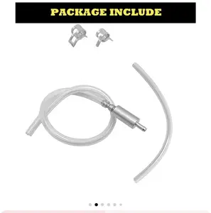 Hydraulic brake release tool one-way valve oil extraction tube, suitable for car and motorcycle clutches, upgraded universal brake fluid bleeder kit in 2025, applicable to hydraulic braking systems, hose with metal clips.