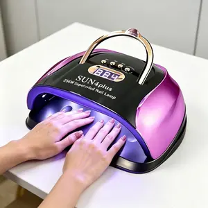 2026 UV Nail Lamp 256W  Fast Curing LED Dryer with 4 Timers Smart Sensor 30 LED Beads, Removable Magnetic Base Ambient light curing gel nail polish, mirrored base, nail art tools and accessories for salons. Diy Manicure Diy Nails