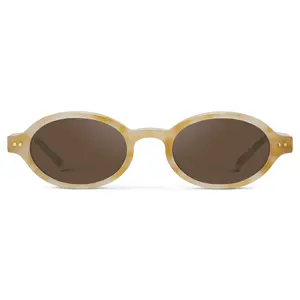 Noa - Women's Retro Slim Oval Sunglasses