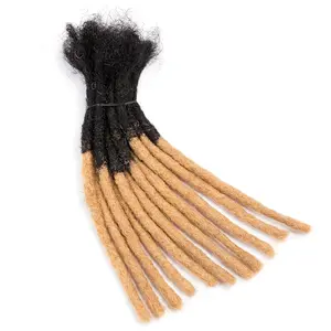 Hot Wholesale 10 Strands 0.4cm Thick 10 Inch Real Human Hair Dreadlock Extensions - Handmade Permanent Locs for Men & Women, All Ethnicities, Can Be Dyed, Bleached, Curled, Twisted, Versatile Hairpiece, Natural Look, Textured Style