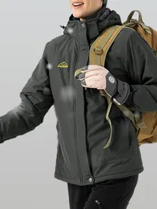Women's Solid Waterproof Ski Jacket, Windproof Warm Winter Jacket, Snow Coat, Mountain Windproof Rain Jacket, Women's Ski Clothing