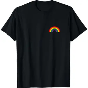 Gay Pride Stuff Rainbow Pocket LGBT Pride Parade T-Shirt