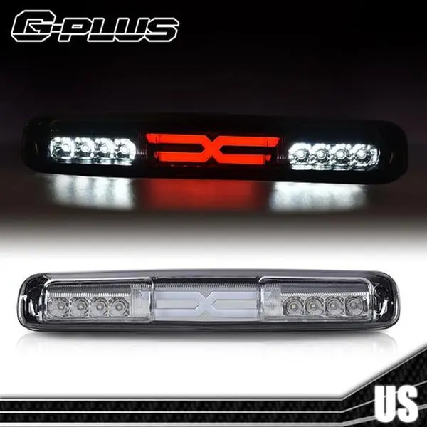 G-PLUS Third Brake Light Tail Brake Light Cargo Lamp Fit For 99-07 Silverado/Sierra 1500 2500 3500 3D LED，Rear Cargo Lamp High Mount Stop light Third Brake Light