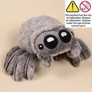 Spider Design Plush Toy, Cute Plush Spider Toy, Soft & Comfy Plush Toy, Soft Stuffed Animals, Funny Toy for Kids, Holiday Party Supplies, Soft Cuddly Gift, Stuffed Animal Gifts