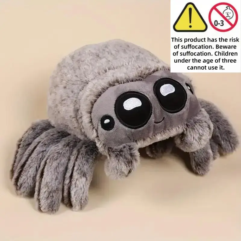 Spider Design Plush Toy, Cute Plush Spider Toy, Soft & Comfy Plush Toy, Soft Adorable Stuffed Animals, Funny Toy for Kids, Holiday Party Supplies, Stuffed Animal Gifts