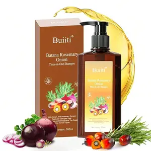 Buiiti Three-In-One Hair Wash Shampoo 300ML, Contains Batana, Onion, Rosemary Essence, Nourishes Scalp, Reduces Breakage, Controls Oil, Removes Dandruff, Smooths Hair