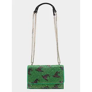 Betsey Johnson Hats Off Convertible Rhinestone Green