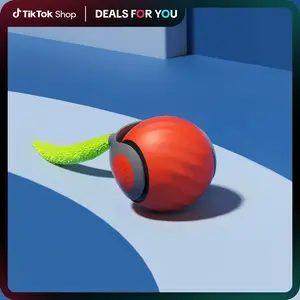 TikTokShopBlackFriday, Petgravity Speedy Sprint Ball Toy for Cat Type-C Rechargeable Interactive Cats Toy, Automatic Cat Teaser Toy, Pet Supplies,Cozyvibes Petlife