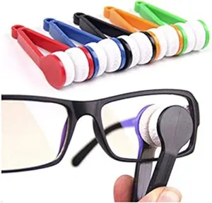 5 count Mini Sun Glasses Eyeglass Microfiber Spectacles Cleaner Soft Brush Cleaning Tool Microfiber Eyeglasses Cleaner Cleaning Clip