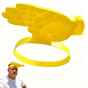 Hands-Free Palm Sun Visor, 3D Funny Big Hand Sun Hat, Novelty Sun Visor for Beach, Festivals & Parties, Special for Beach, Music Festivals & Parties, Fun Gag Gift