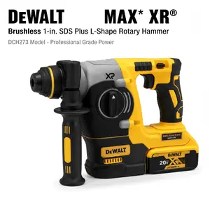 DEWALT DCH273 Rotary Hammer With 26Mm Drilling Capacity For Concrete And Masonry Applications spring locks impact screwdriver multi tool kit