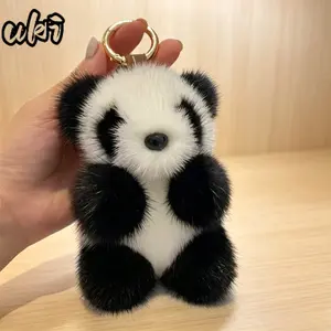 Cartoon Panda Plush Stylish Keychain with Double Rings, LED Glowing Pumpkin Skull Rings, Mini Bag Accessories, Sunglasses Party Gift for All Ages (Sports & Outdoor Accessory, Summervibes)