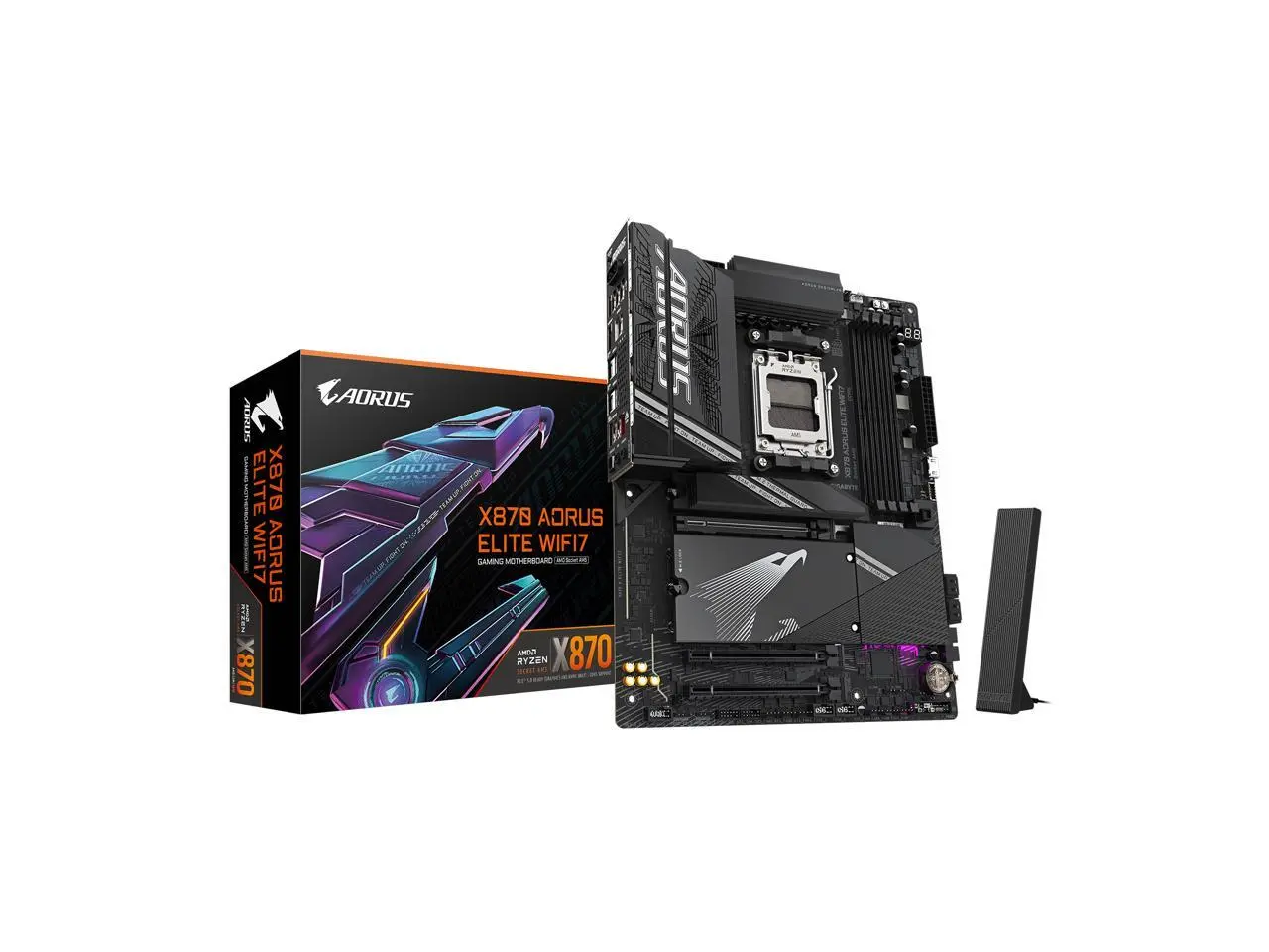 GIGABYTE X870 AORUS ELITE WIFI7 AM5 LGA 1718, ATX, DDR5, 4x M.2, PCIe 5.0, USB4, Wi-Fi 7, 2.5GbE LAN, EZ-Latch, 5-Year Warranty GIGABYTE X870 AORUS ELITE WIFI7 AM5 LGA 1718, ATX, DDR5, 4x M.2, PCIe 5.0, USB4, Wi-Fi 7, 2.5GbE LAN, EZ-Latch, 5-Year Warranty