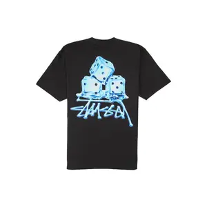 Stussy Unisex Melted Tee Black, from StockX