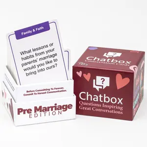 Chatbox Pre-Marriage Edition – 200 Questions for Engaged & Serious Couples | Deep Conversation Starters for Premarital Connection, Date Night & Relationship Building