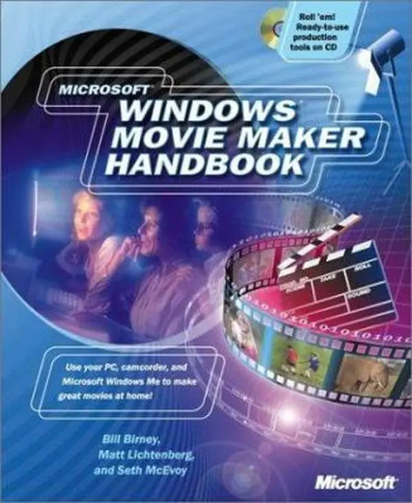USED Book - Microsoft Windows Movie Maker Handbook (Book & CD-ROM) by Bill Birney (Paperback) - english