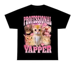 Professional Yapper Shirt, Funny cat tee, Cute graphic tees Classic Sweatshirt, Hoodie, T- Shirt,cute hoodies, cute fits, funny sweatshirts
