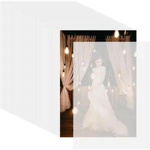 70pcs Translucent Vellum Paper for Wedding Photo Cover, 5x7 Inch Printable Trace Paper for Invitations DIY Printing Wedding Photos Baby Shower Birthday Supplies Sketching