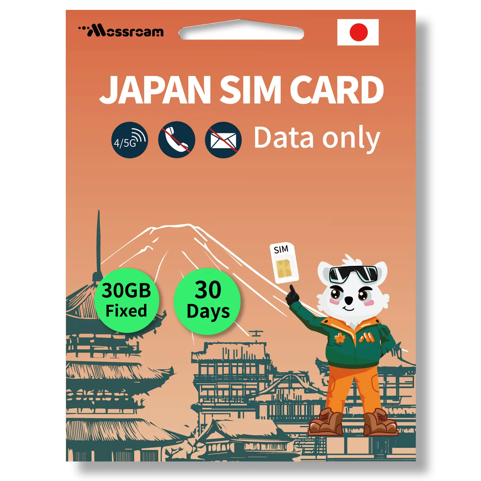 Japan SIM Card – Prepaid Data Plans | 1GB, 2GB, 3GB Daily or Fixed Data | 3, 5, 7, 10, 12 Days | High-Speed 4/5G LTE | No Daily Restrictions | Perfect for Tourists & Business Travelers
