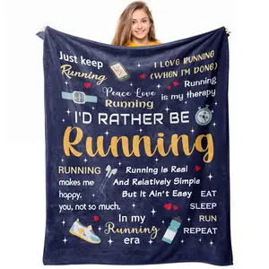 1PC Women's/Men's Running Supplies, Marathon Runner Gift Blankets, Women's Running Accessories, Cross Country/Marathon Gifts, Track and Field Gift Blankets