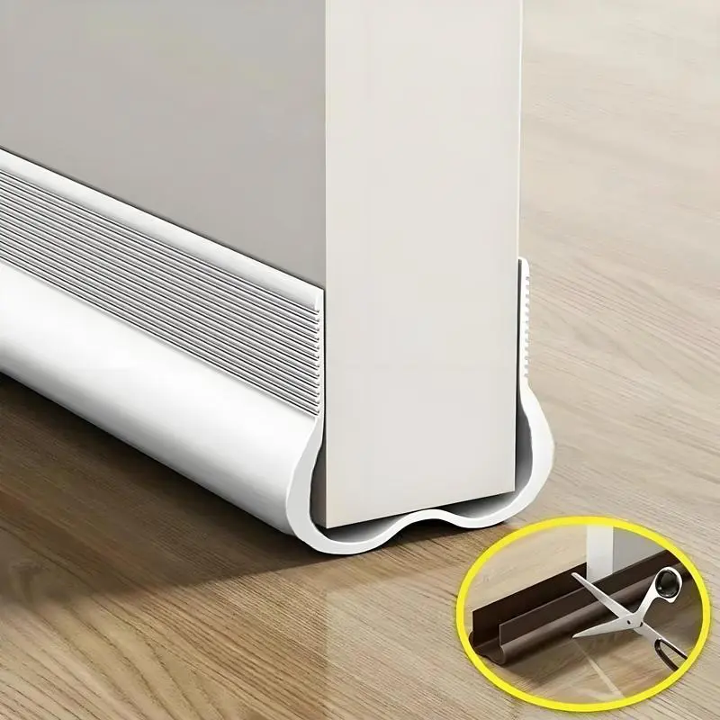 Adjustable Door Draft Stopper, Waterproof Sealing Strip, Noise-Reducing Door Bottom Guard, Soft Door Sweep for Soundproofing