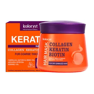 Xchicfine Collagen Repair Hair Mask - Deep Intense Hair Treatment with Keratin & Biotin for Dry & Damaged Hair (16.9 fl oz)