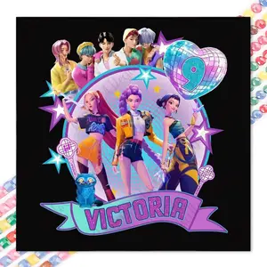 1 DIY diamond painting kit, 5D diamond art set, DIY decoration, cartoon girl Anime Design party diamond painting kit with full round drills, mosaic, diamond art, DIY home decor, suitable for Christmas.