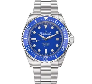 Oceaneva Men's Deep Marine Explorer II 1250M Pro Diver Watch Blue Swiss Made Sellita SW200-1 Movement 1250m Water Resistance Exclusive Limited Edition