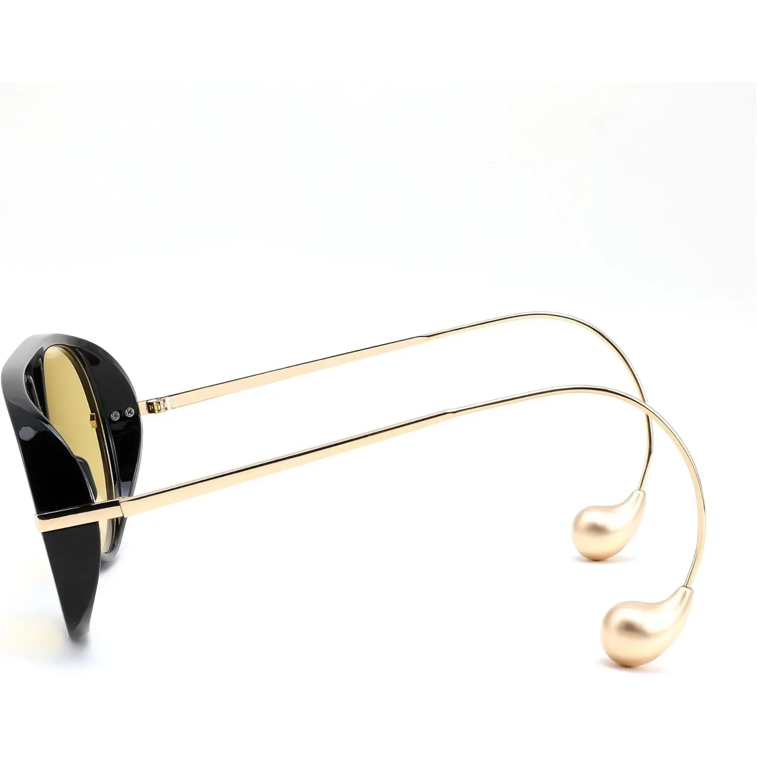 Gold-Plated Metal Aviator Sunglasses Retro Oversized UV Protection Shop FILTER gold aviator sunglasses | Giant Vintage Eyewear main image 2