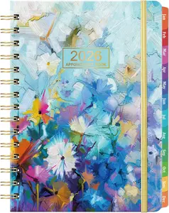 2026 Appointment Book - Weekly & Monthly Planner, 6.3" x 8.4", Jan 2026 - Dec 2026, 30-Minute Interval, 2026 Daily Hourly Planner, Inner Pocket, Colorful Monthly Tabs