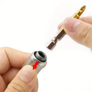 Electric hammer conversion connecting rod sleeve SDS round handle to hexagonal converter impact drill bit adapter tool