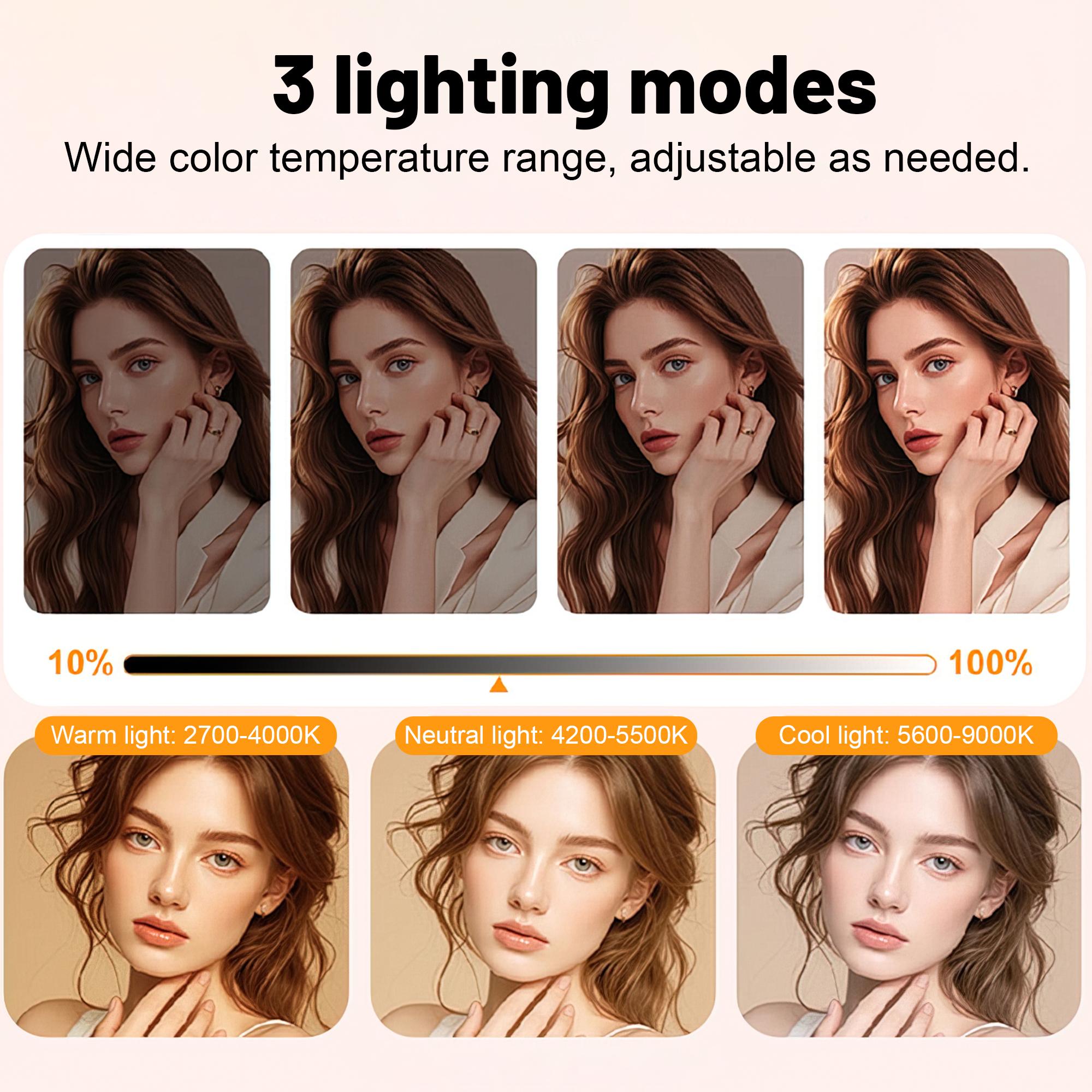 Magnetic Phone Fill Light, 360° Rotatable & 180° Tilt Rechargeable Selfie Light with 3 Light Modes, Portable Magsafe Beauty Ring Light for iPhone 12-17, Extendable Phone Stand for TikTok Live, Vlog, Makeup, Video Call, Photography Magnetic Phone Fill Light, 360° Rotatable & 180° Tilt Rechargeable Selfie Light with 3 Light Modes, Portable Magsafe Beauty Ring Light for iPhone 12-17, Extendable Phone Stand for TikTok Live, Vlog, Makeup, Video Call, Photography