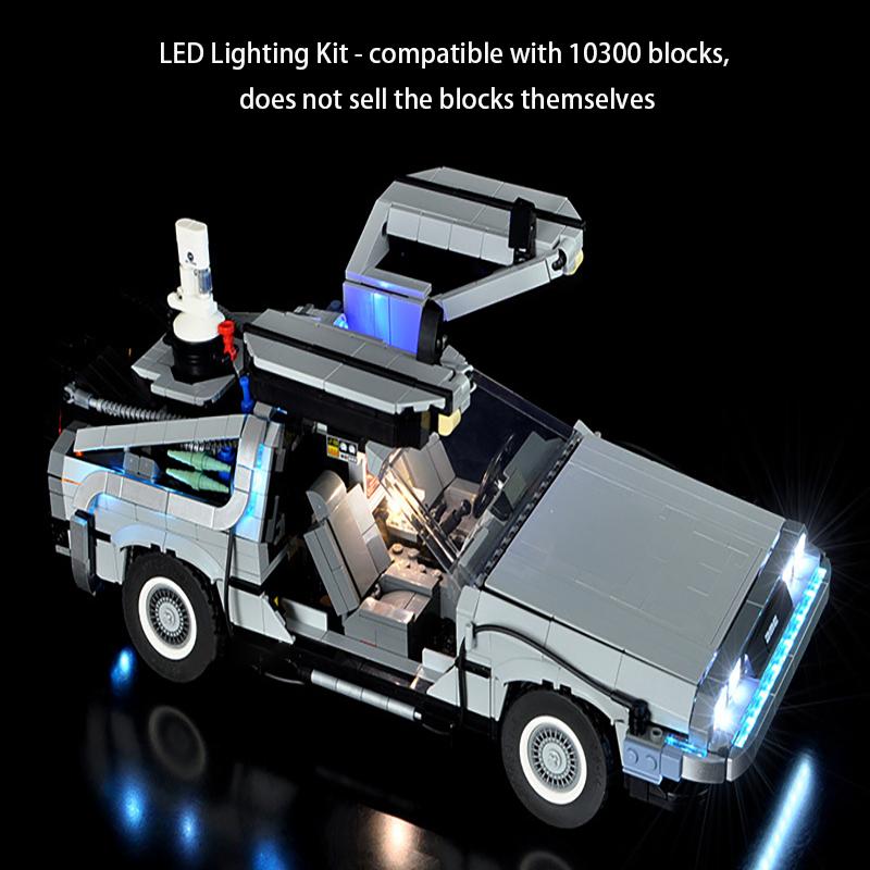 LYBMTWF LED Lighting Kit for lego 10300 Back to the Future Time Machine Racing Car Building Block Model (NOT Include The Model Bricks)