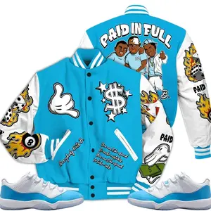11 Low University Blue Varsity Jacket, Low University Blue 11s Outfits, Money Paid In Full Unisex T-Shirts To Matching Sneakers
