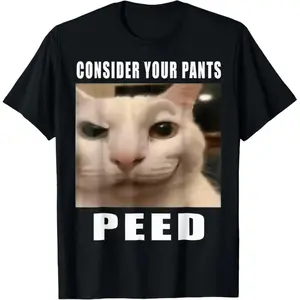 100% pure cotton "Use your pants as a pee pad" funny T-shirt, suitable for men, women, and children