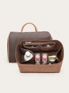 Felt Zipper Wallet Insert Organizer, Shaper For Speedy 20/25/30/35 Handbag/Tote Bag, Makeup Organizer Pouch