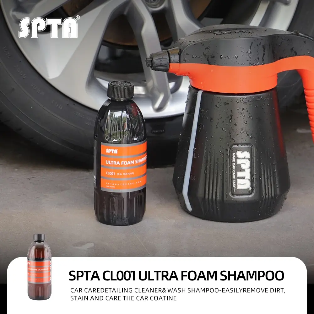 SPTA CL001 Ultra Foam Shampoo ,Car Care Detailing Cleaner & Wash Shampoo - Easily Remove Dirt, Stain and Care the Car Coatine,Works with Foam Cannons, Foam Guns or Bucket Washes Safe for Cars, Trucks, Motorcycles &More